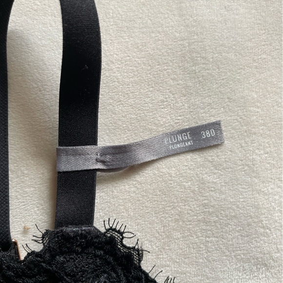 Aerie Real Power Wireless Push Up Eyelash Lace Bra - Black - Picture 4 of 9